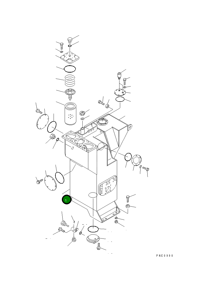 Бак 426-60-15317 Komatsu