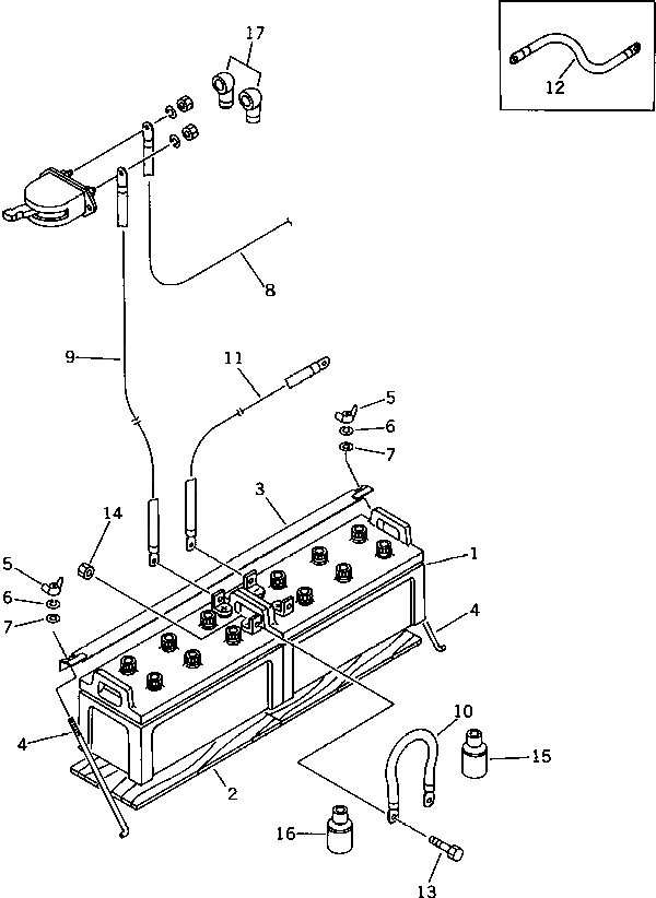 Аккумулятор, 12V 150AH DY01656-14551 Komatsu