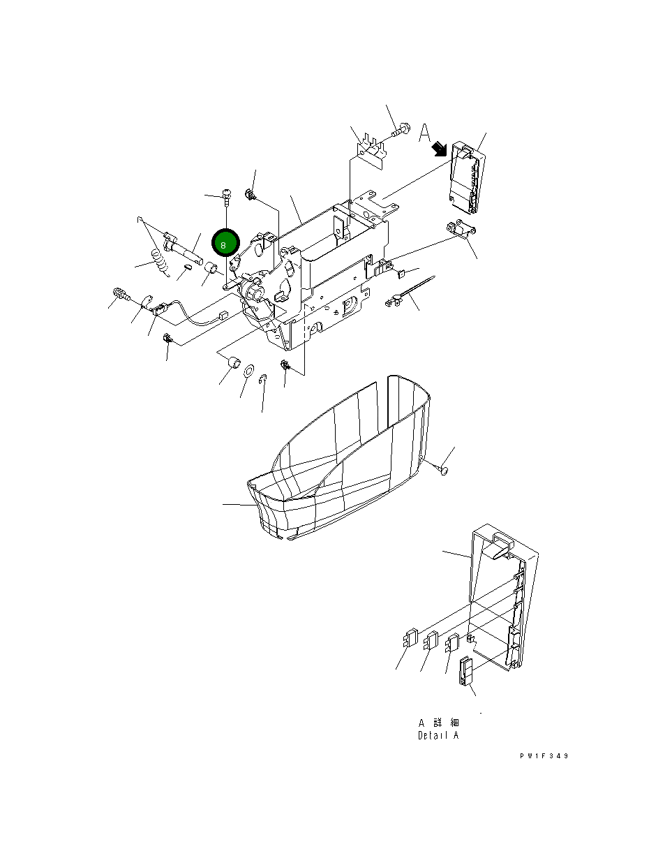 Вал 20Y-43-31431 Komatsu