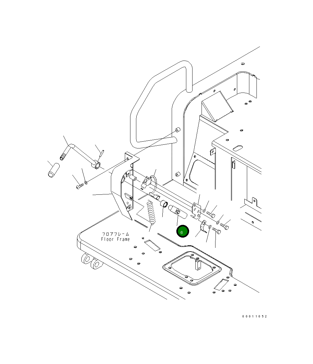 Вал 22M-43-21161 Komatsu