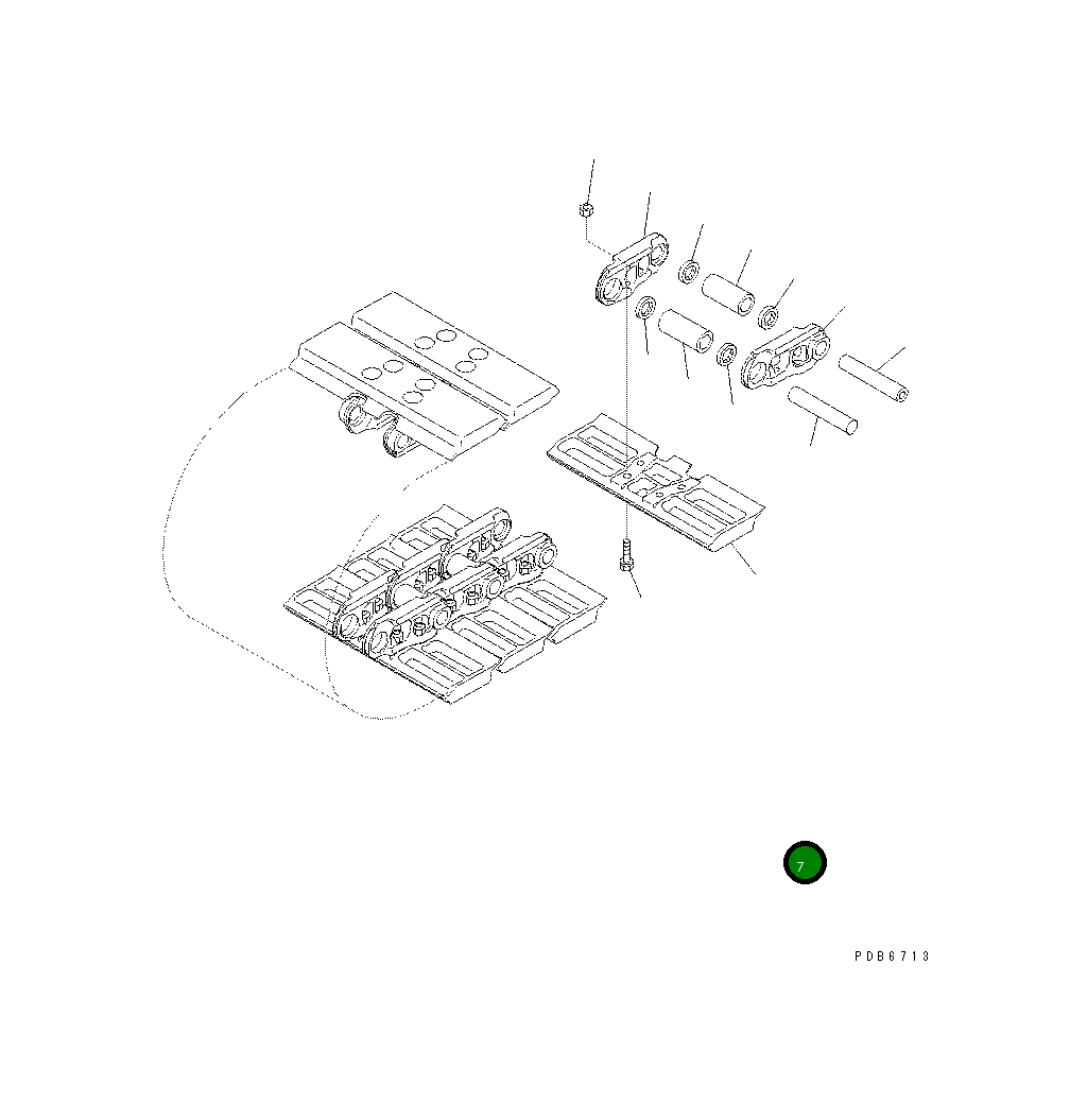 Башмак 208-32-61390 Komatsu