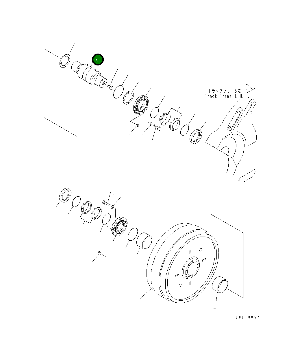Вал 198-30-45230 Komatsu