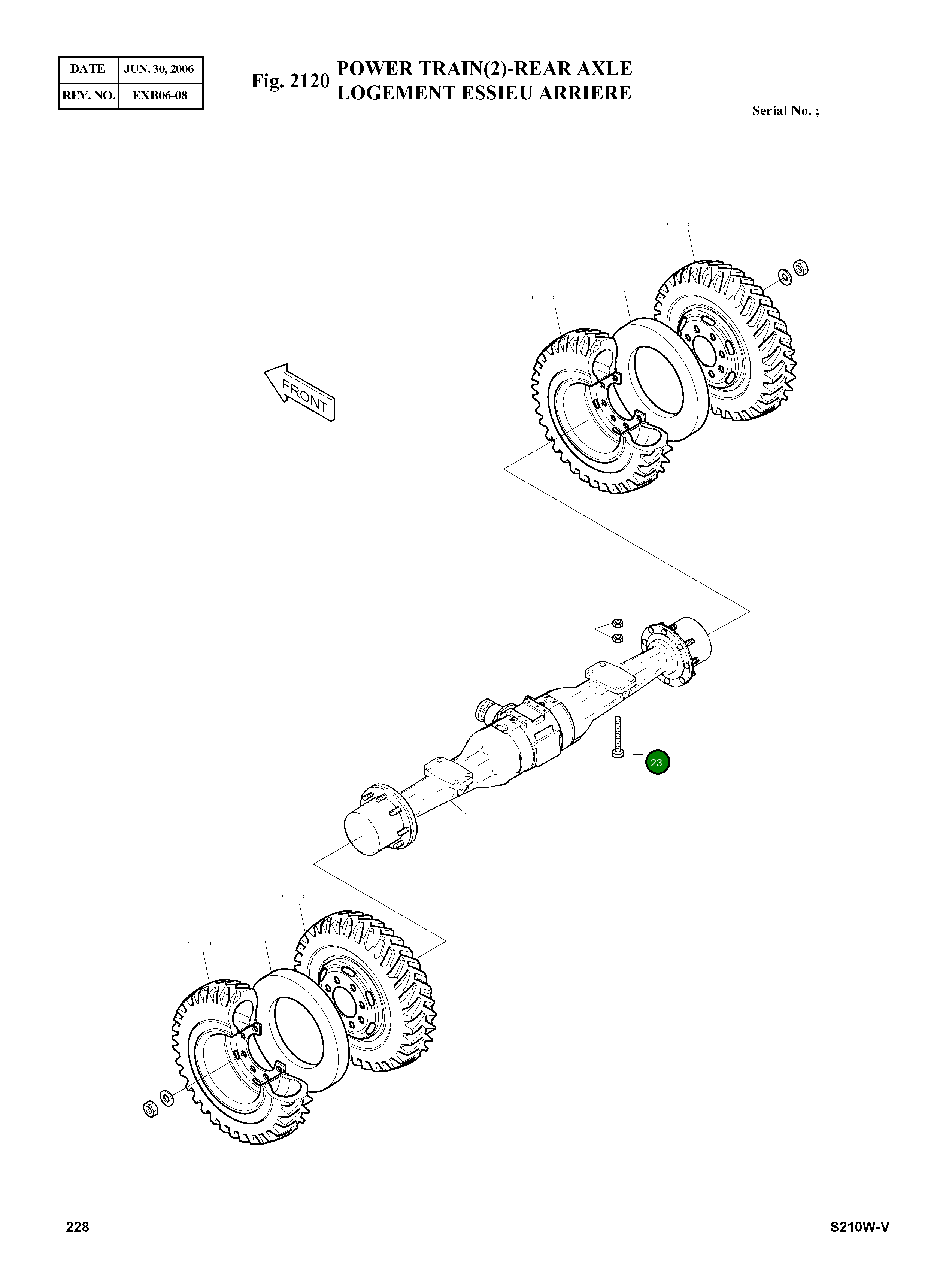 Болт M24X3.0X240 2120-4059A Komatsu