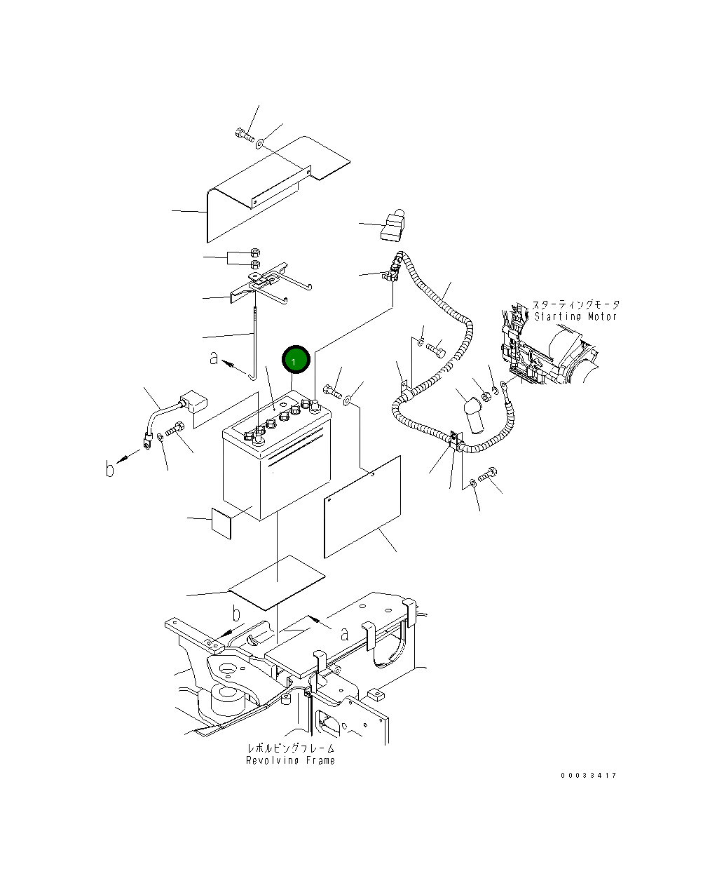 Аккумулятор WET 22K-06-28110 Komatsu
