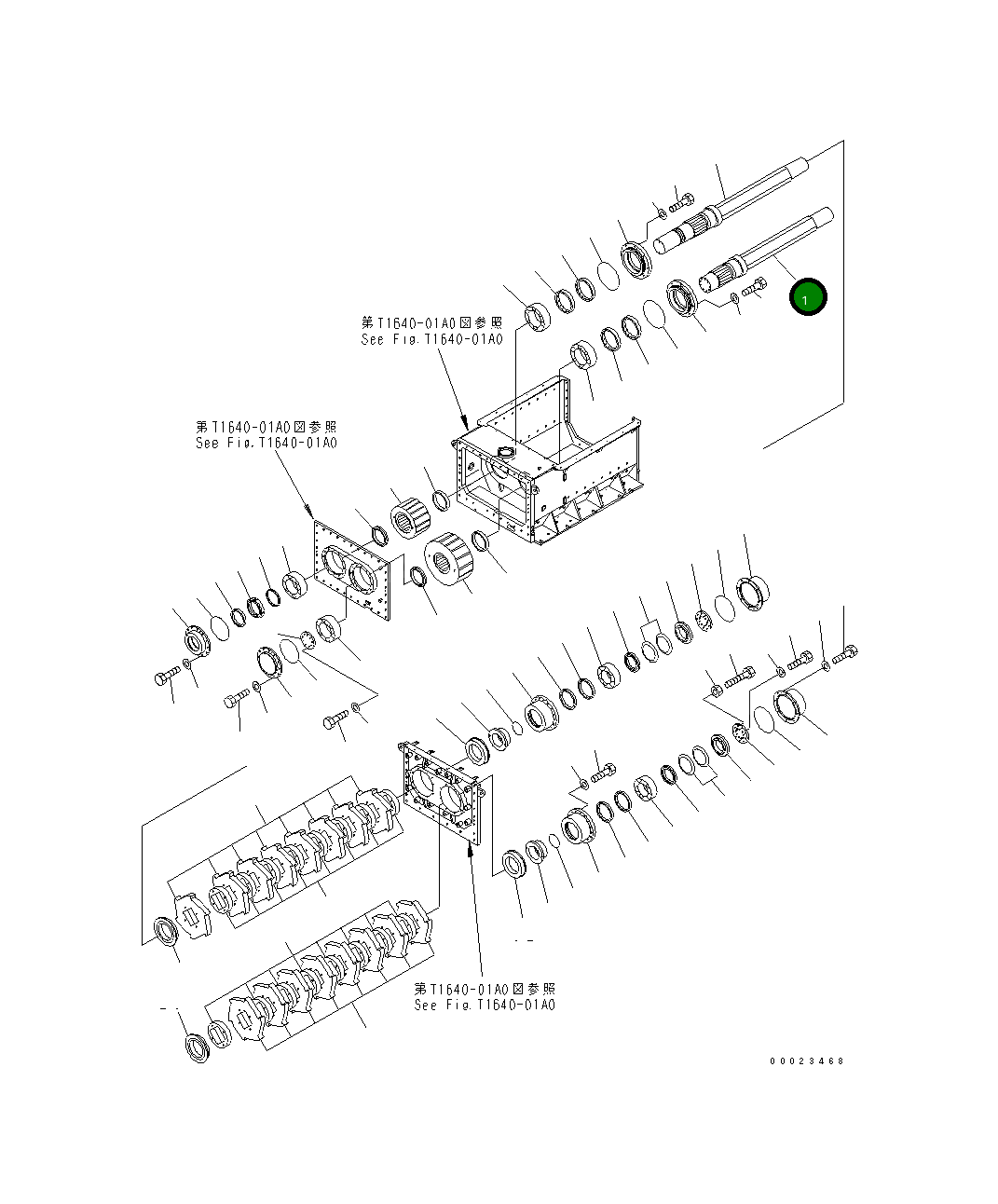 Вал 8260-70-3140 Komatsu