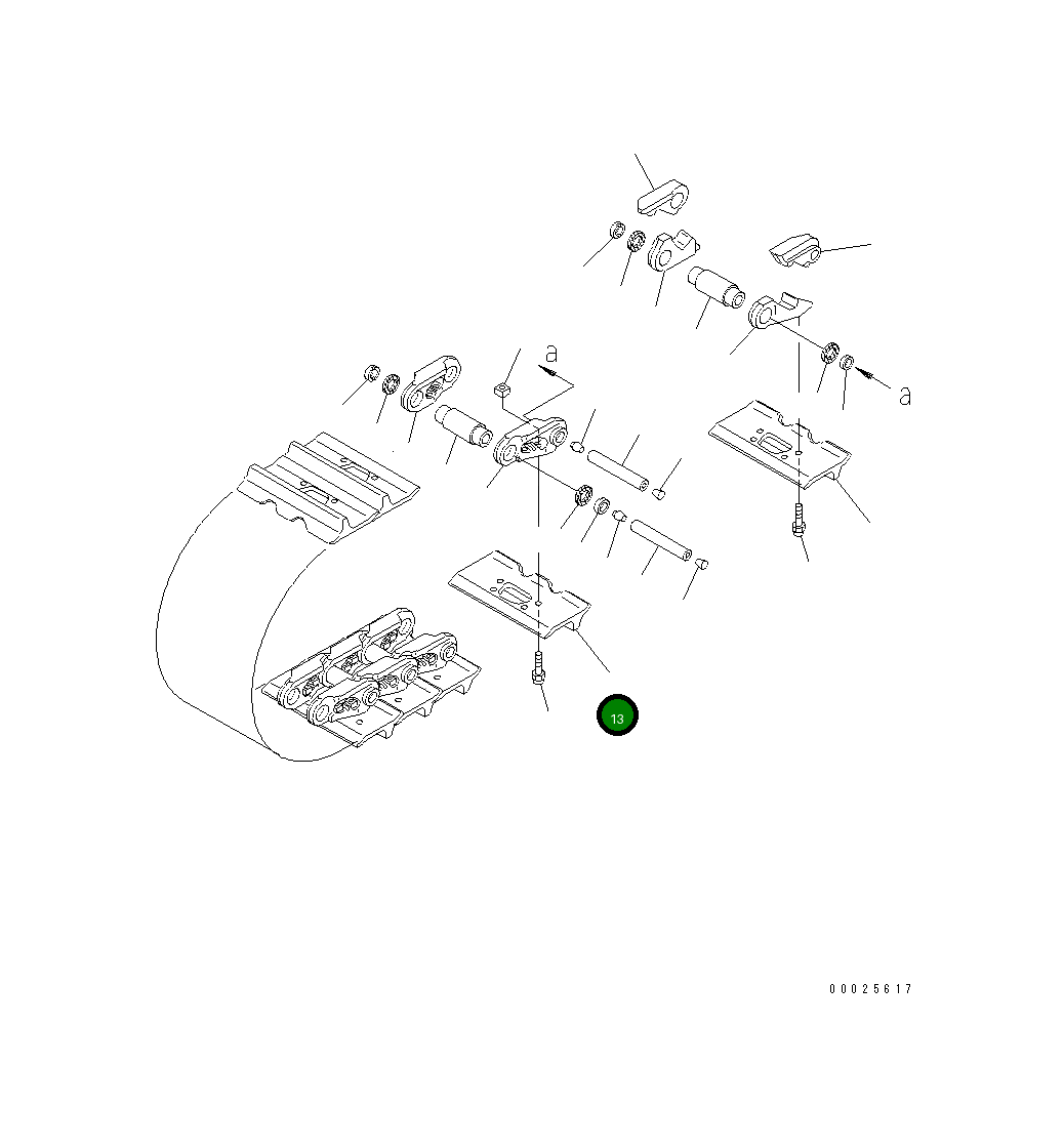 Башмак 175-32-31440 Komatsu
