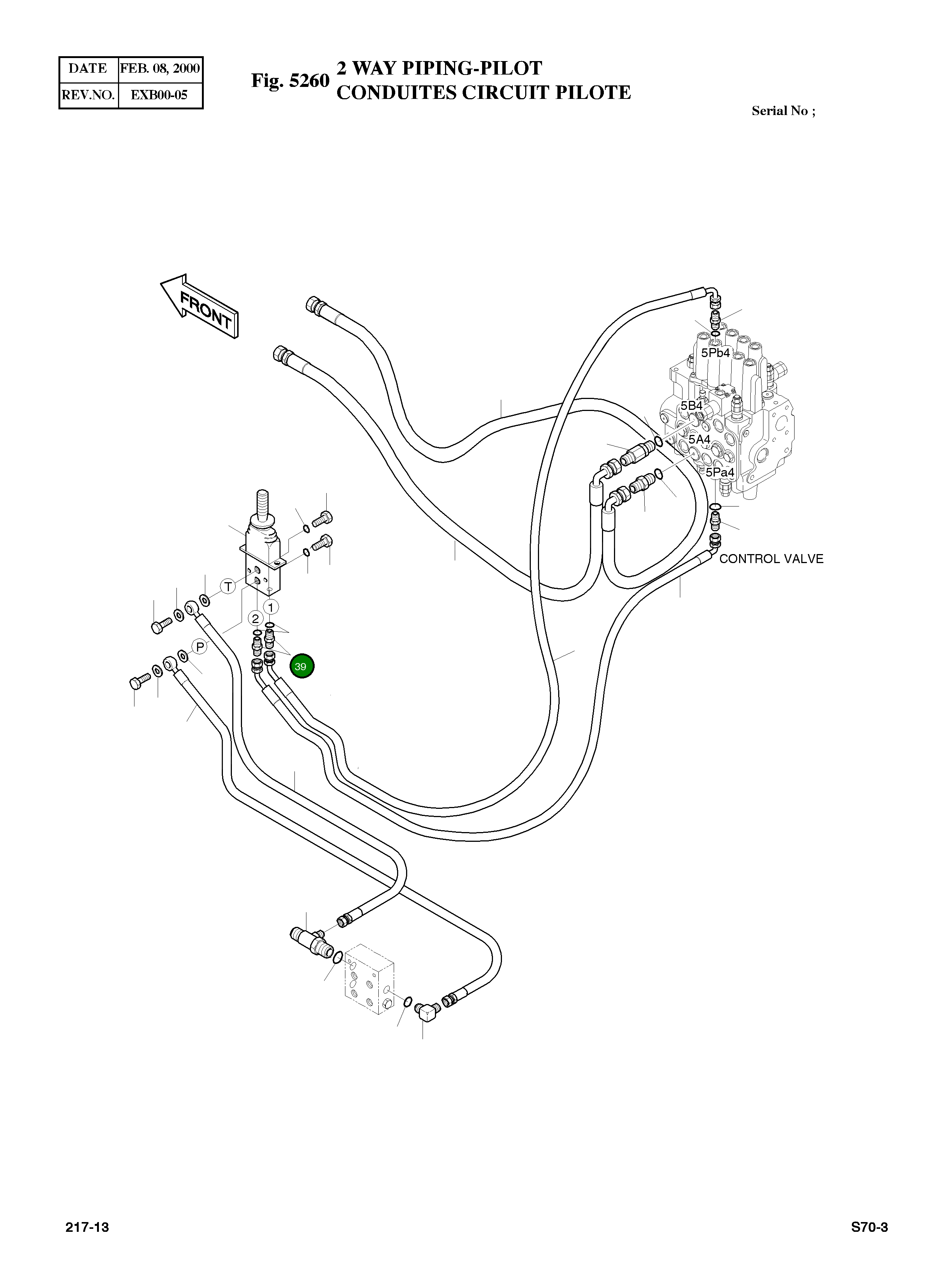 Адаптер PF1/4-PFO1/4 2181-1917D4 Komatsu