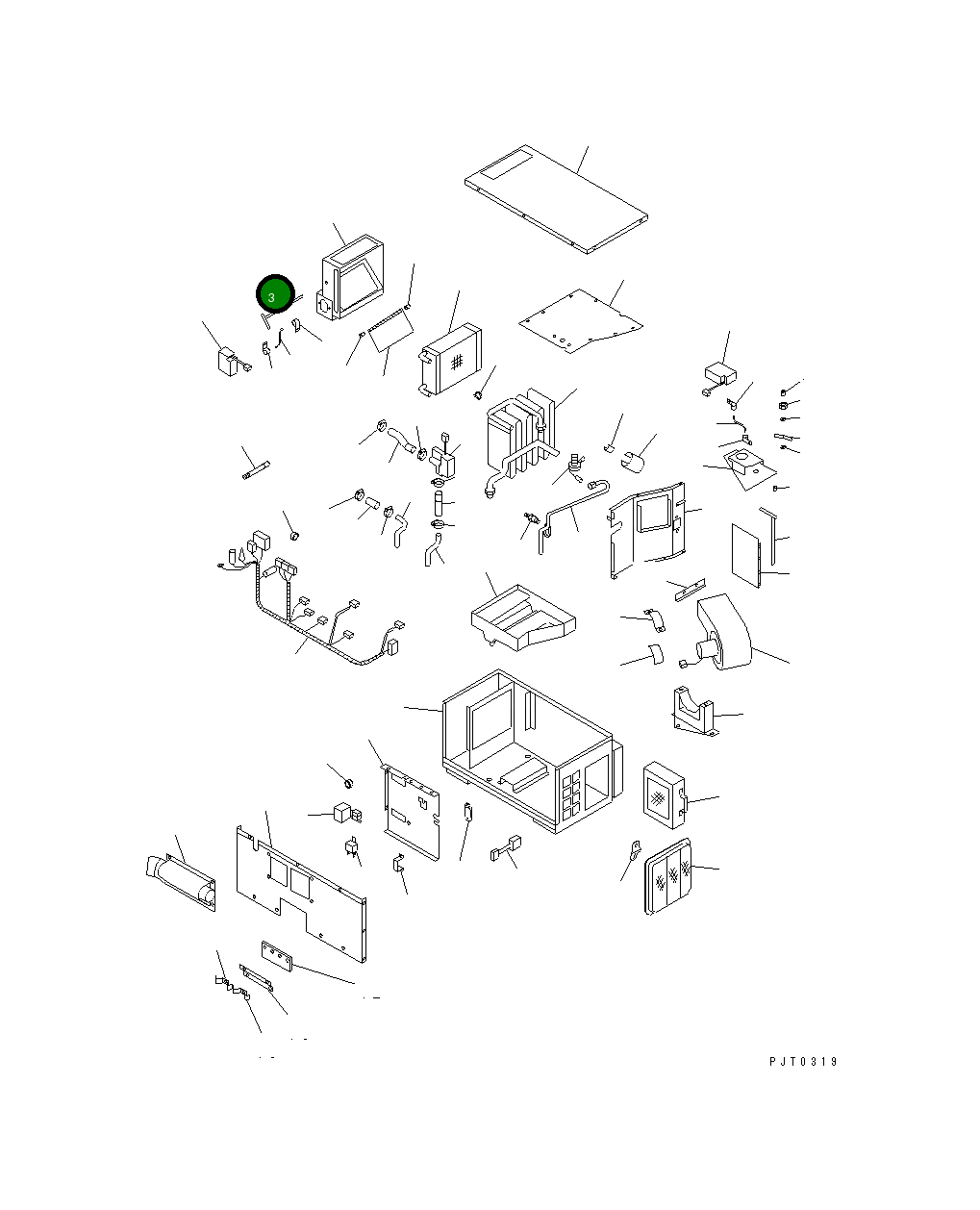 Вал TW7026-0070 Komatsu