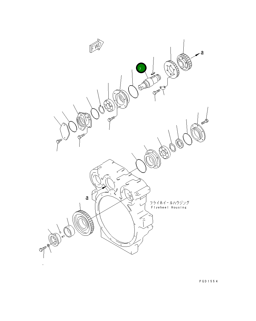 Вал 6151-21-4510 Komatsu
