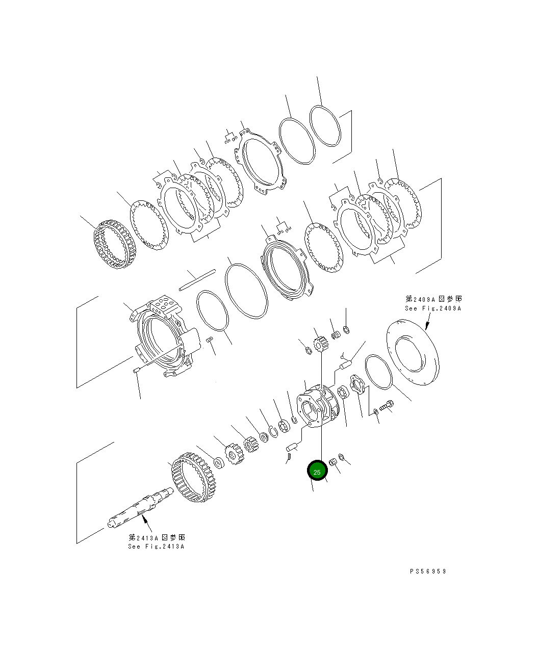 Вал 234-15-22520 Komatsu
