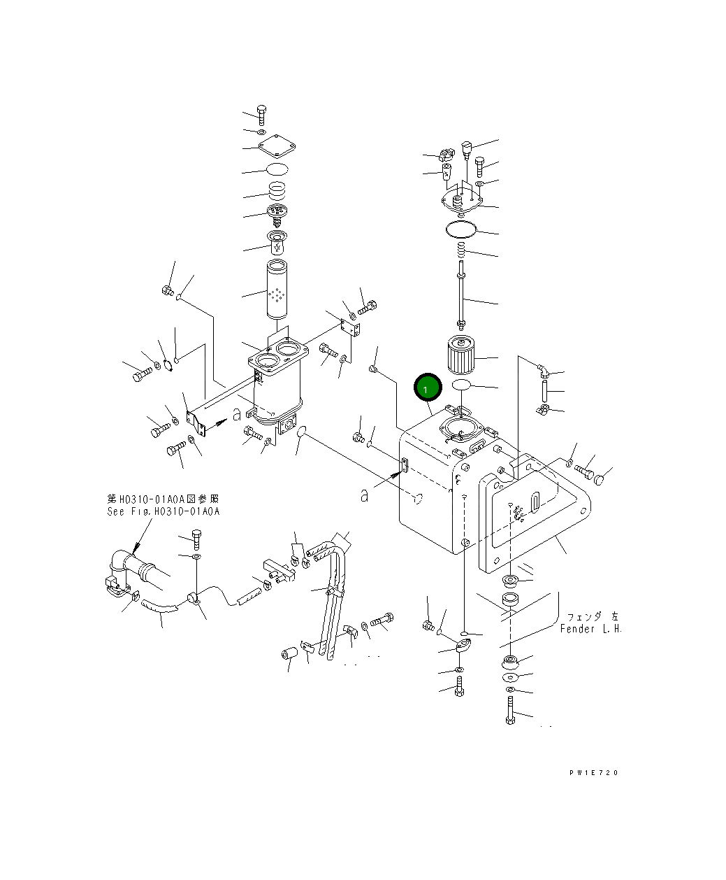 Бак 19M-60-17112 Komatsu