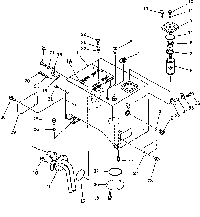 Бак 423-60-15330 Komatsu