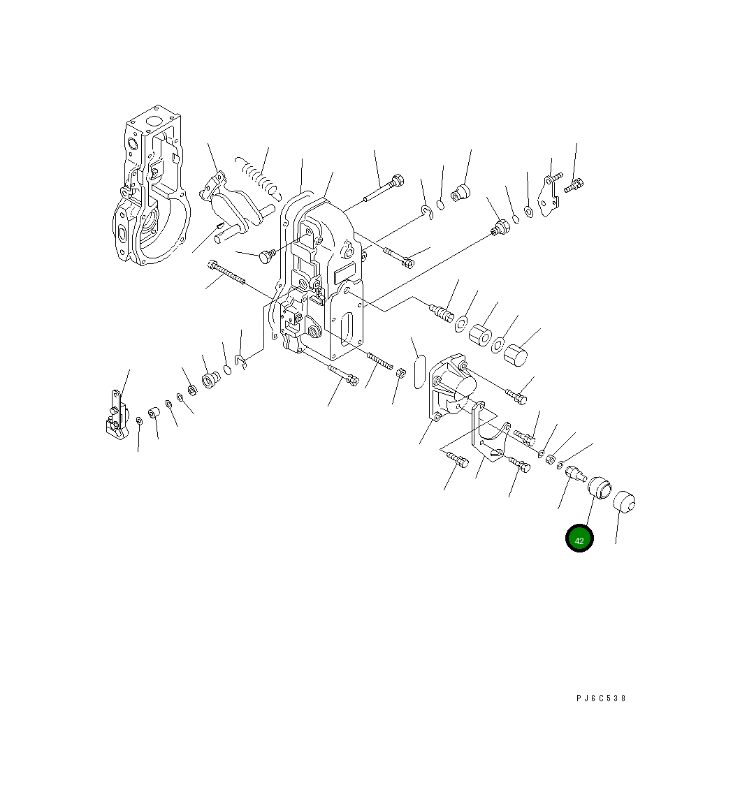Адаптер DK154062-3800 Komatsu
