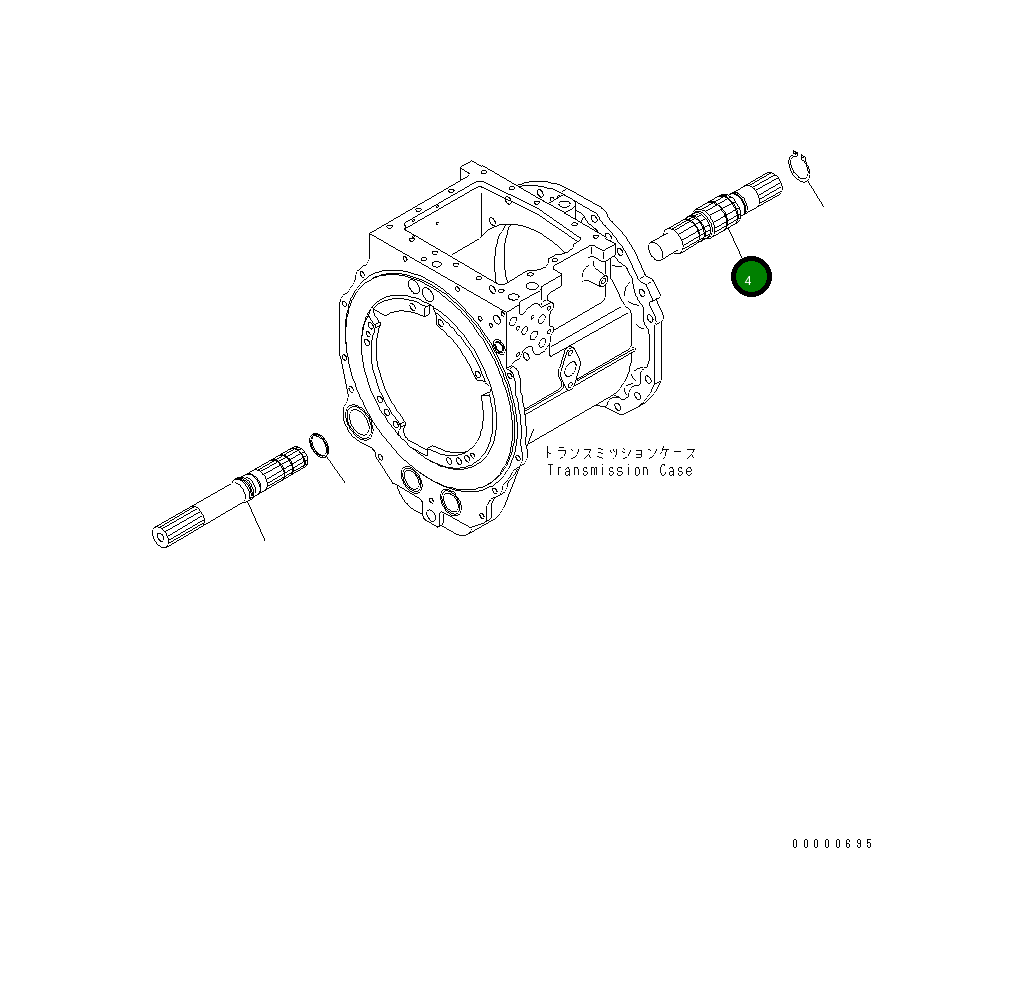 Вал 154-15-62130 Komatsu