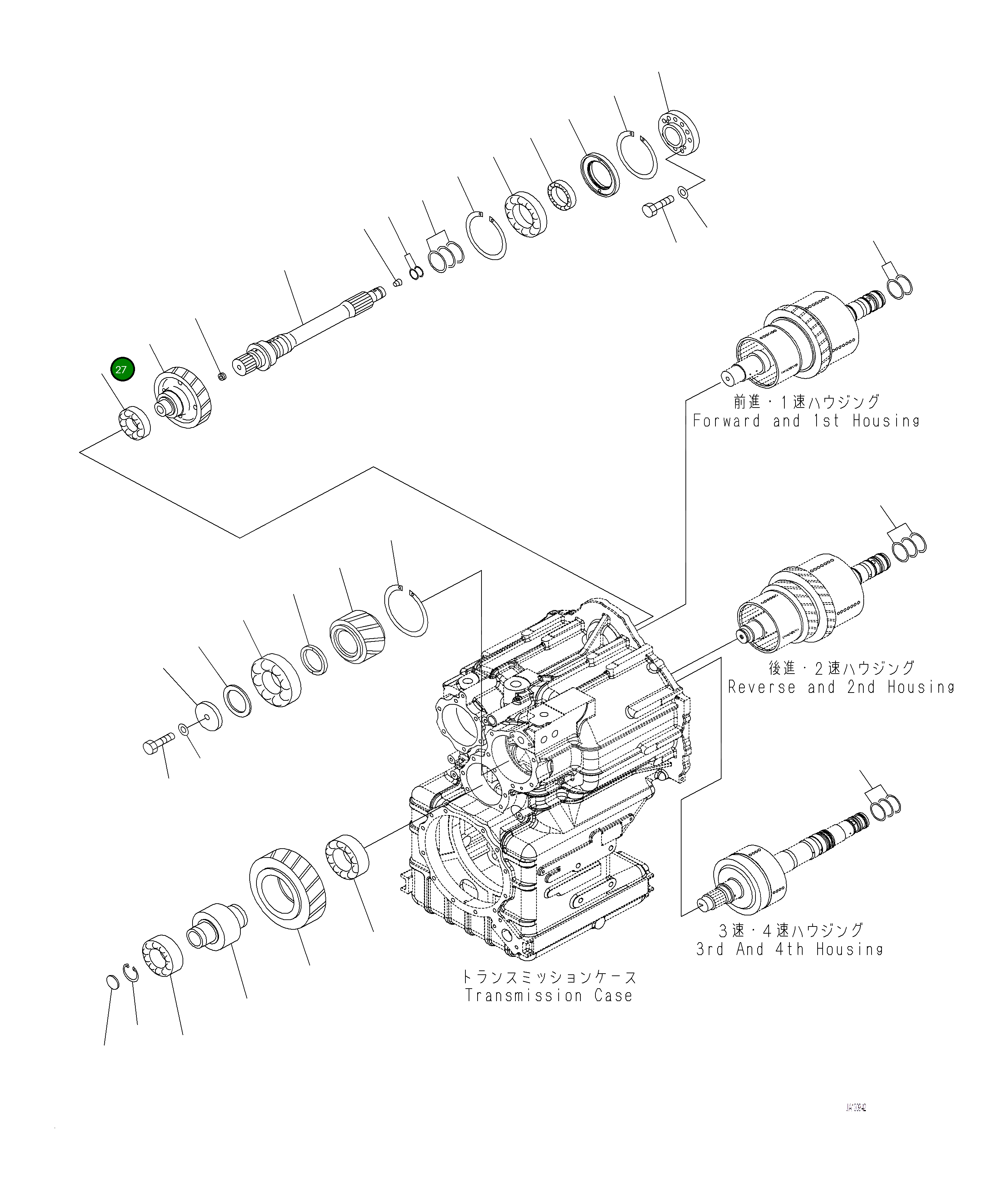 Вал 714-07-43323 Komatsu