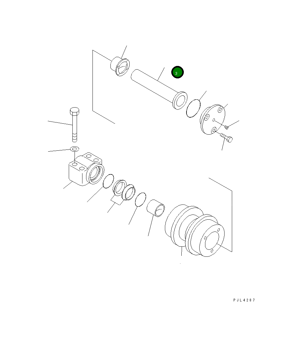 Вал 22U-30-25130 Komatsu