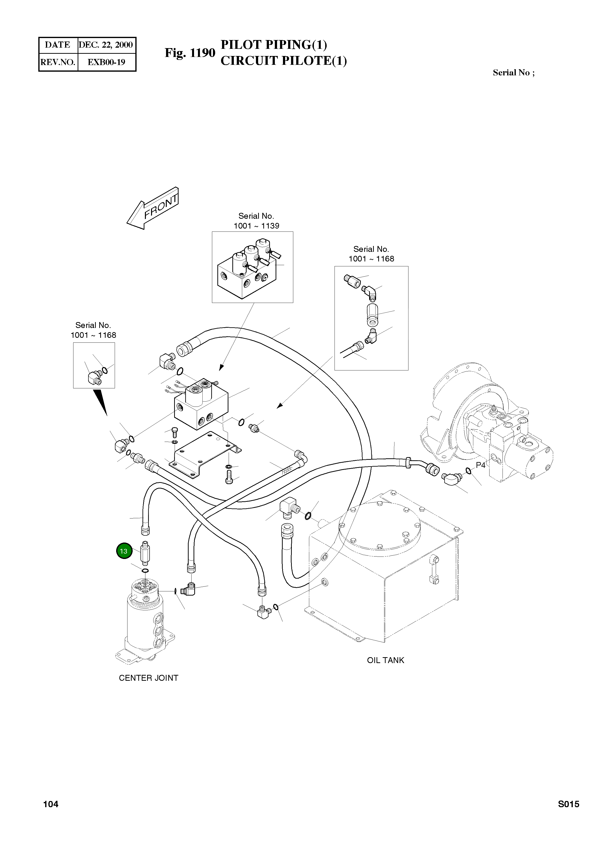 Адаптер PFO1/8-PF1/4 2181-2740 Komatsu