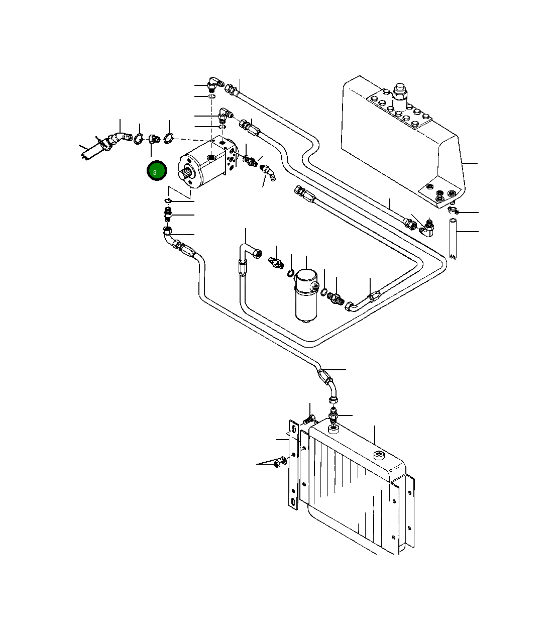 Адаптер 1437 270 H1 Komatsu