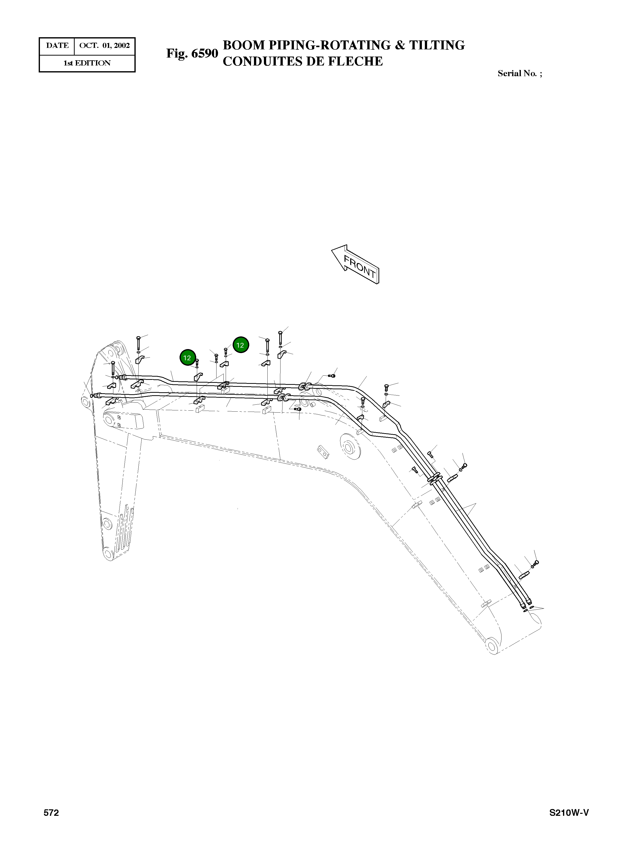 Болт M16X2.0X50 S0565266 Komatsu