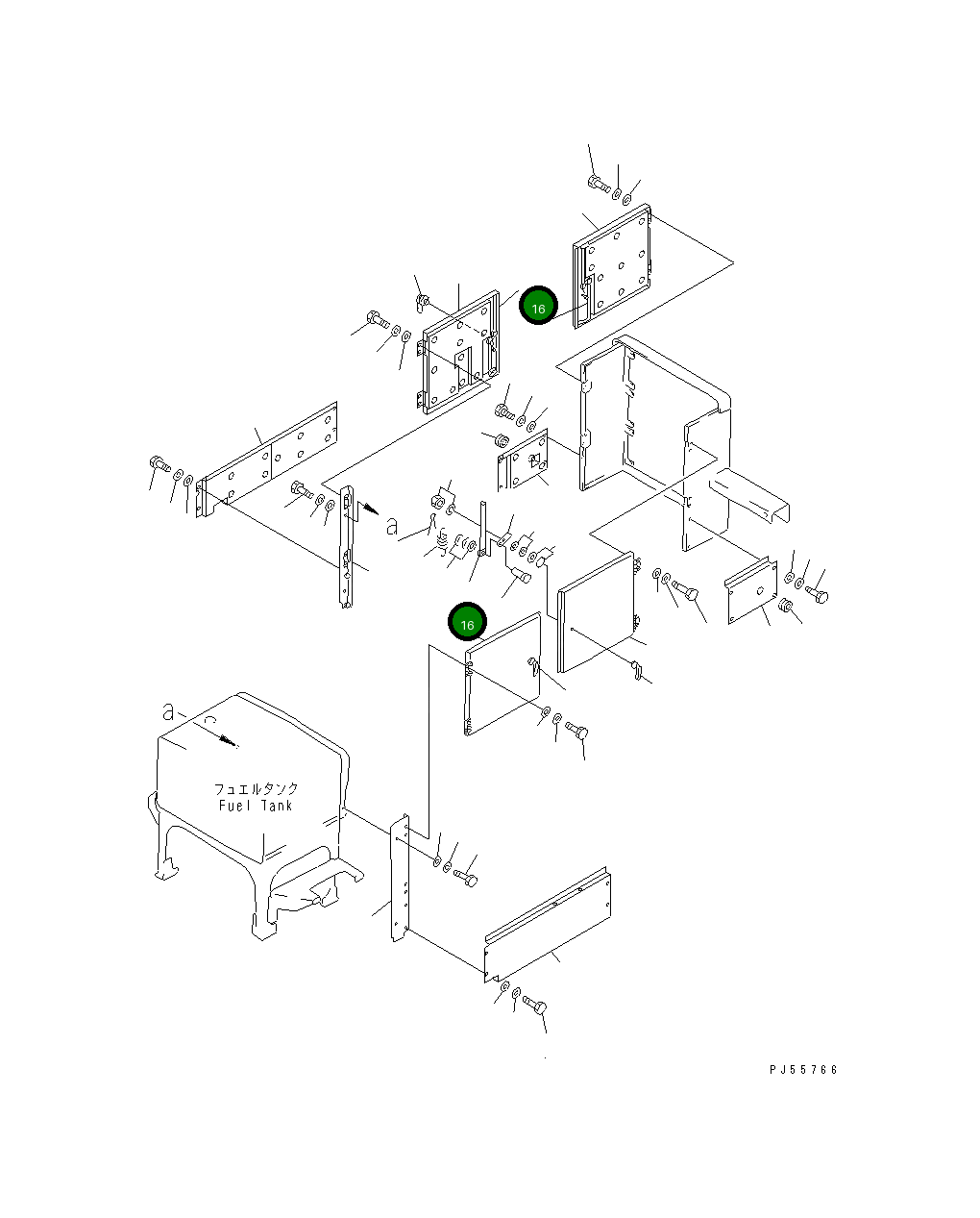 Верхняя штанга 234-54-32350 Komatsu