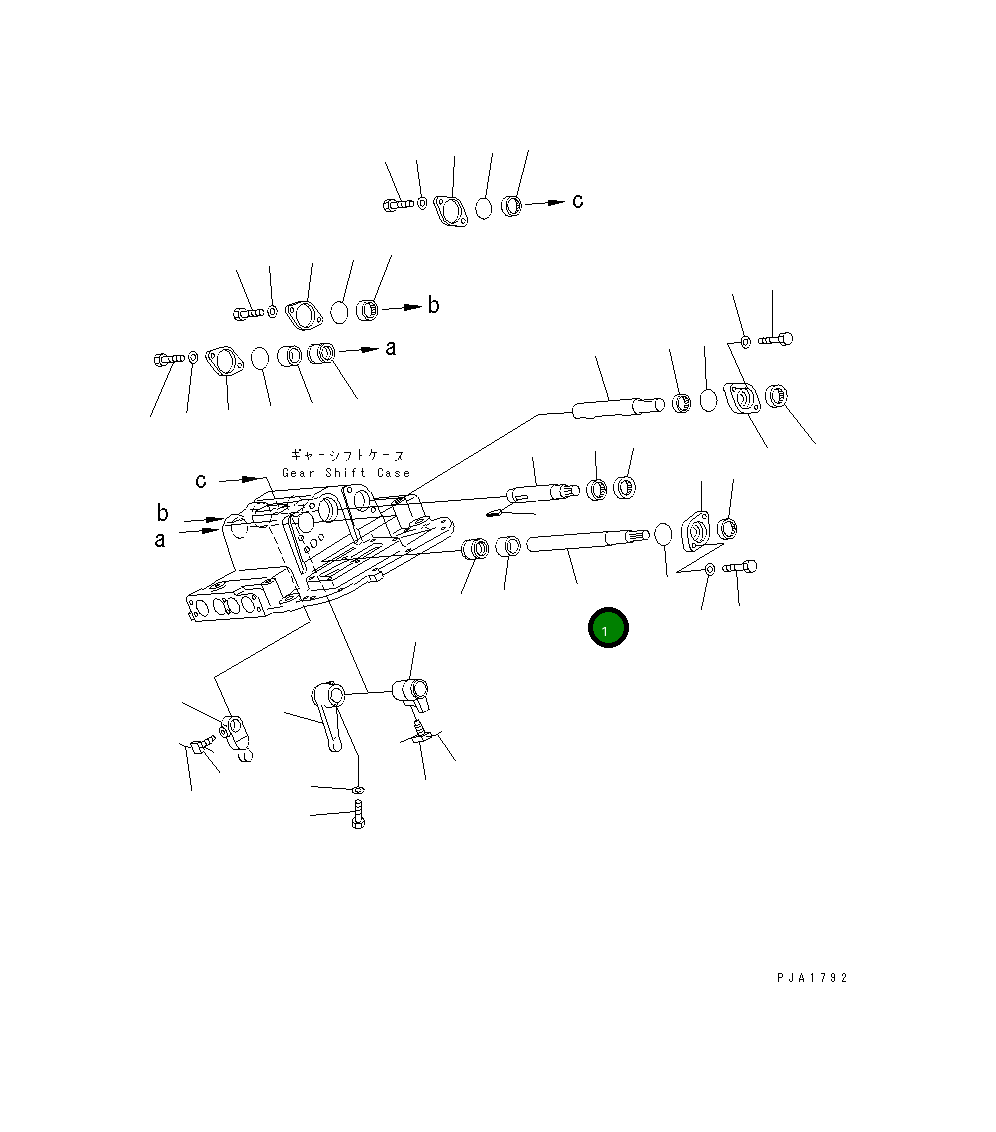 Вал 14X-14-12670 Komatsu