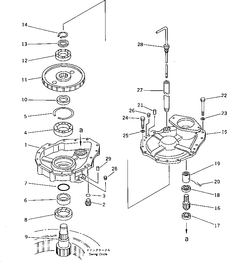Вал 20T-26-41220 Komatsu