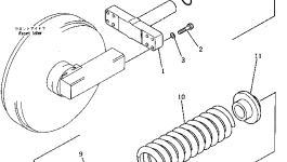 Цилиндр 204-30-24110 Komatsu
