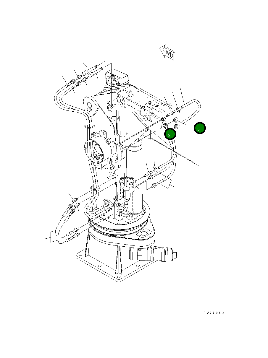 Адаптер MH22611-20450 Komatsu