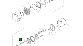 Вал TZ860A1009-00 Komatsu