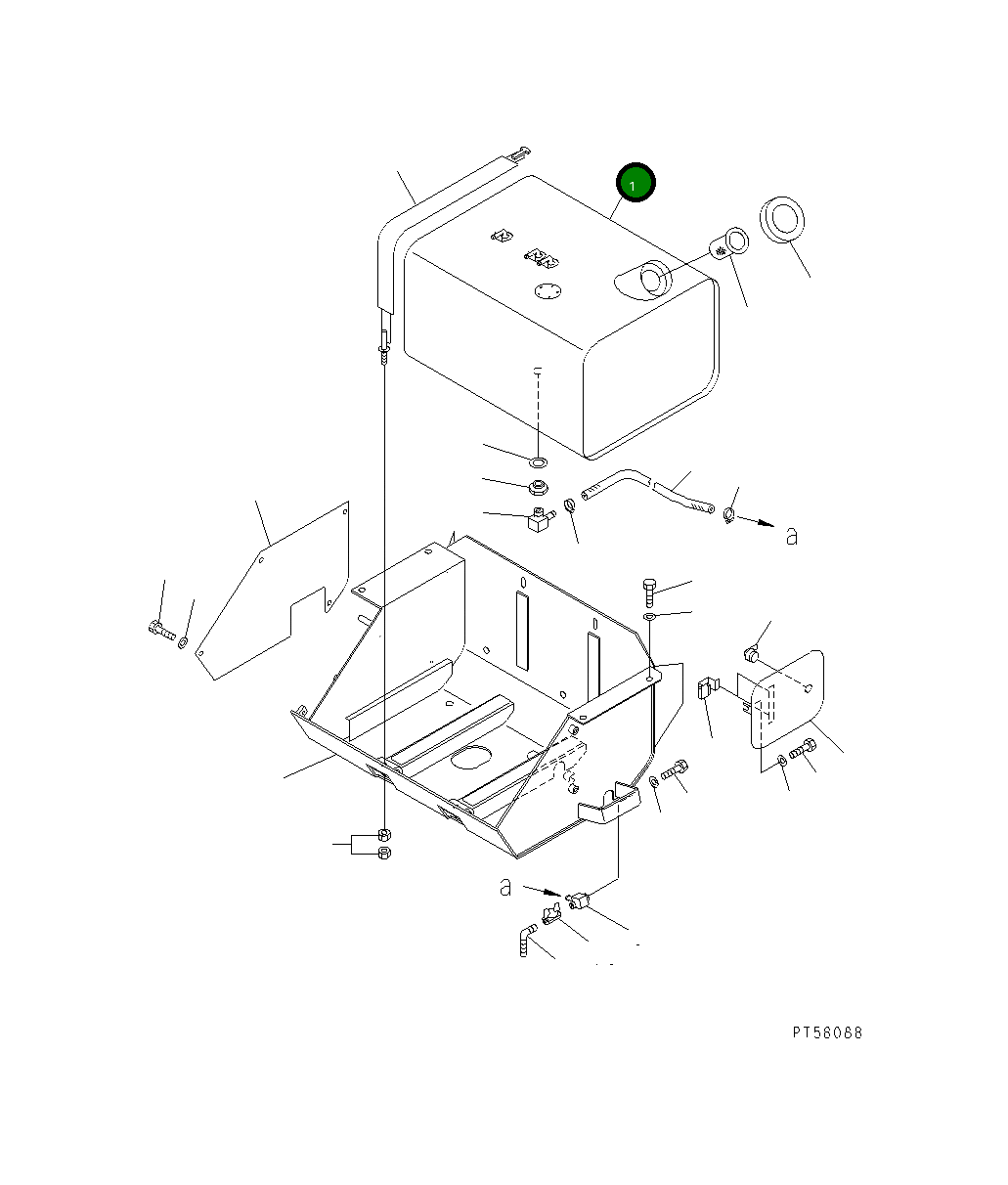 Бак 23E-04-31110 Komatsu