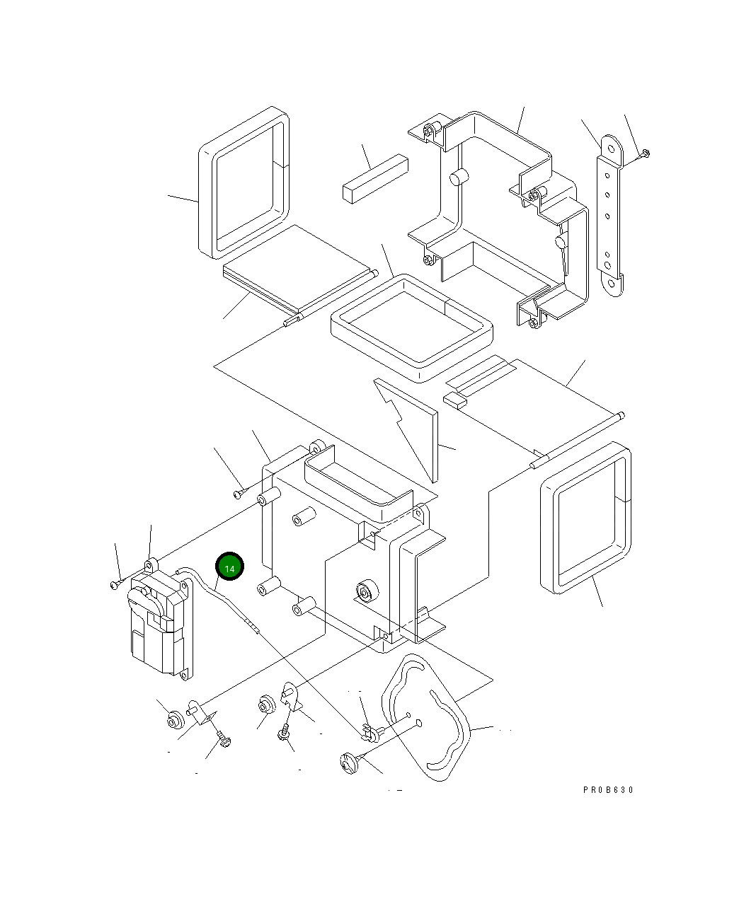 Вал ND116662-3110 Komatsu