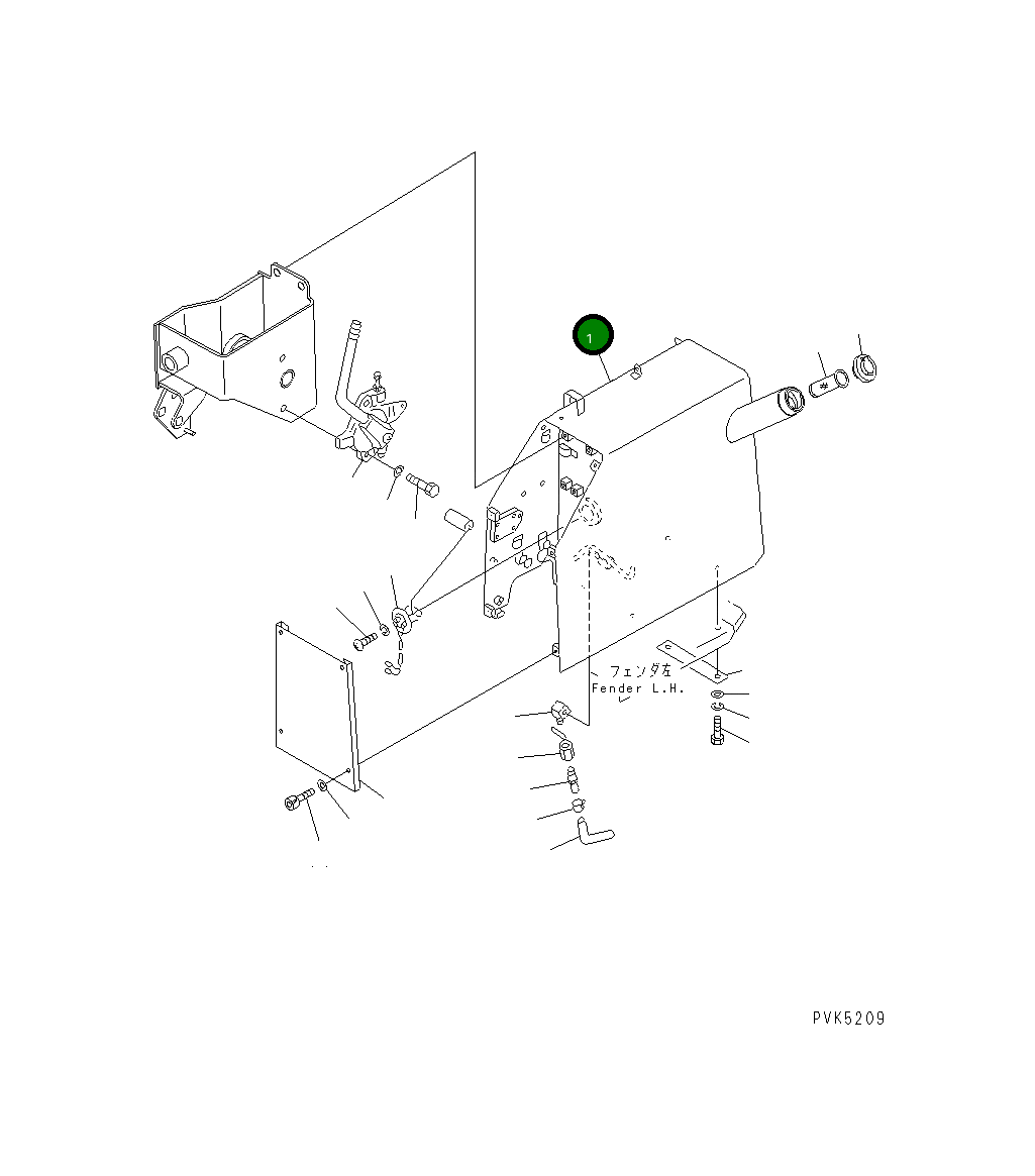 Бак 104-04-41220 Komatsu