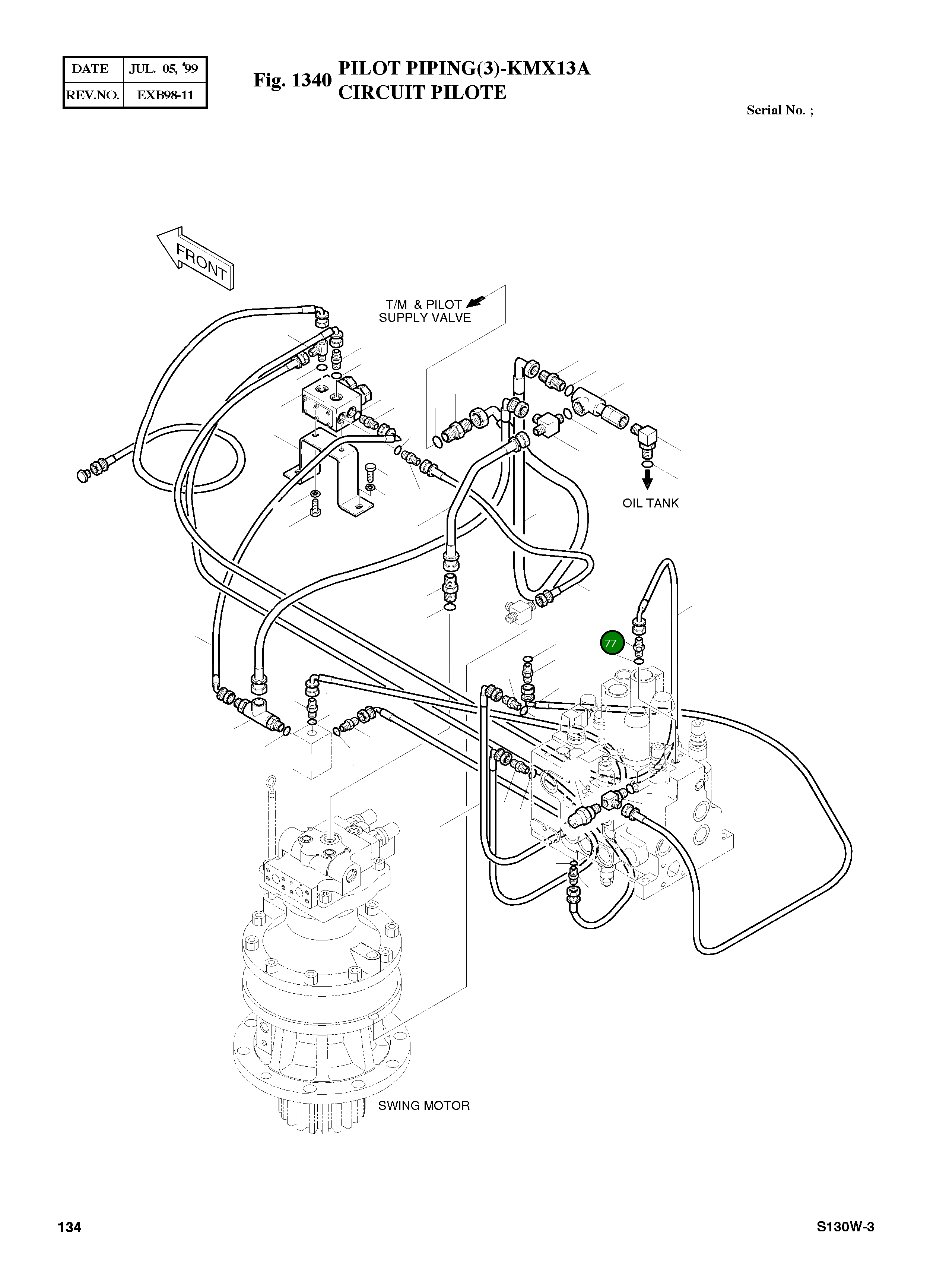 Адаптер PFO1/8-PF1/4 2181-2333 Komatsu