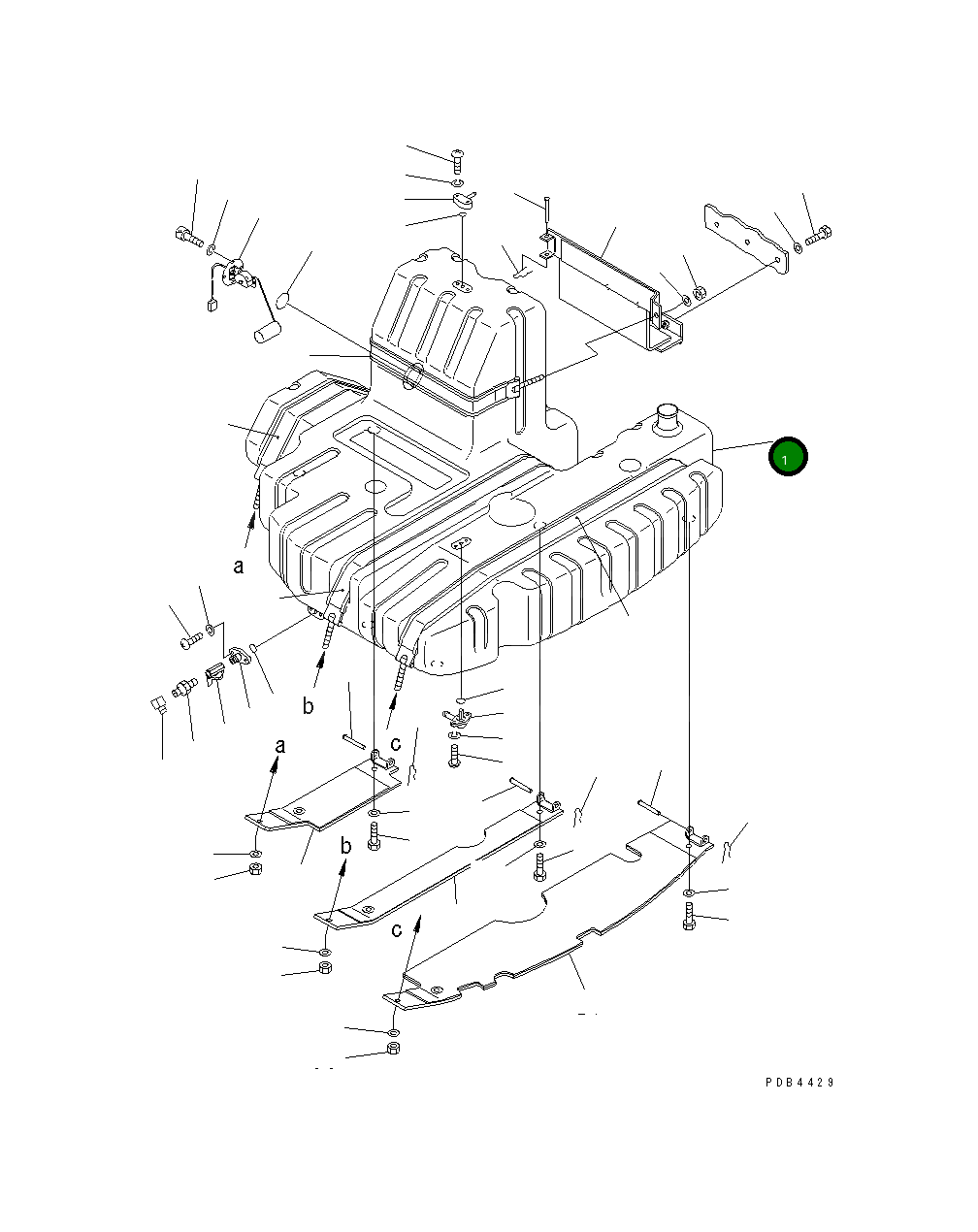 Бак 22U-04-11111 Komatsu