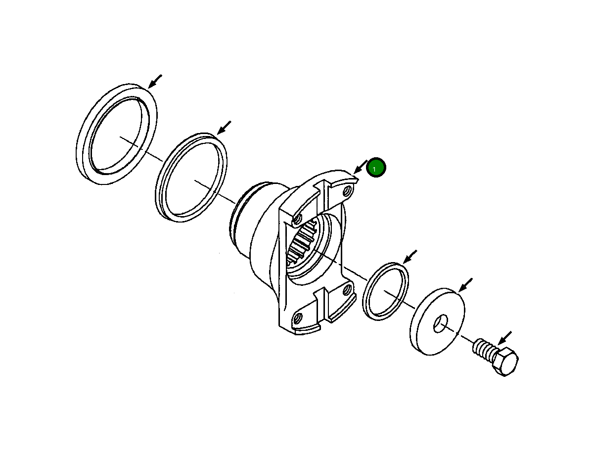 Вилка 1438 876 H1 Komatsu
