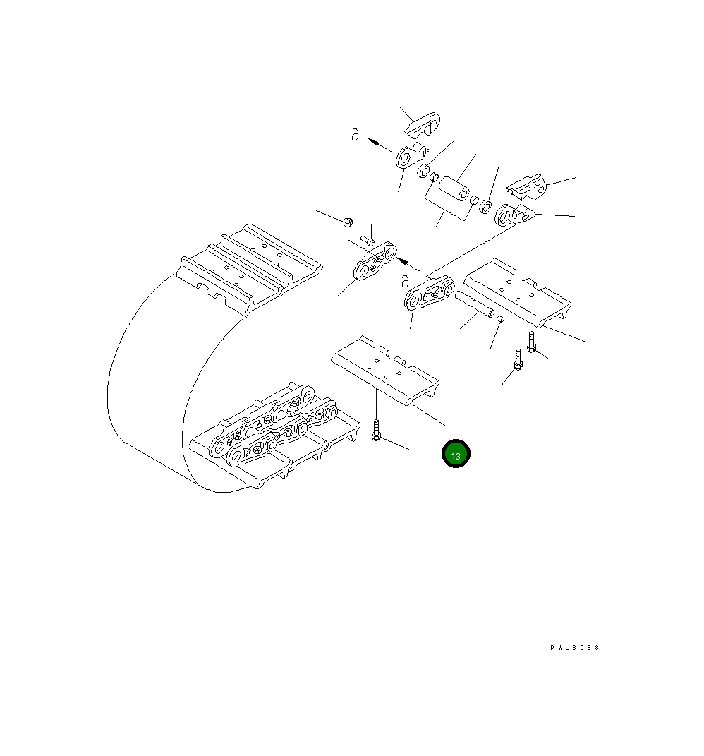 Башмак 124-32-51510 Komatsu