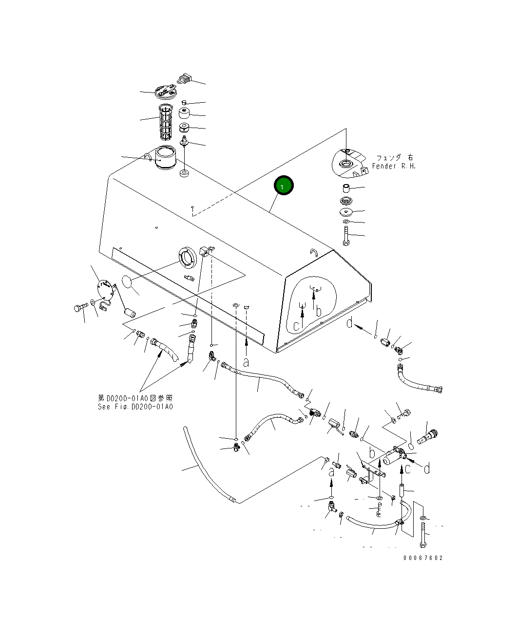 Бак 154-04-72112 Komatsu