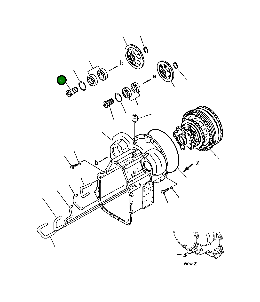 Вал 419-15-14171 Komatsu