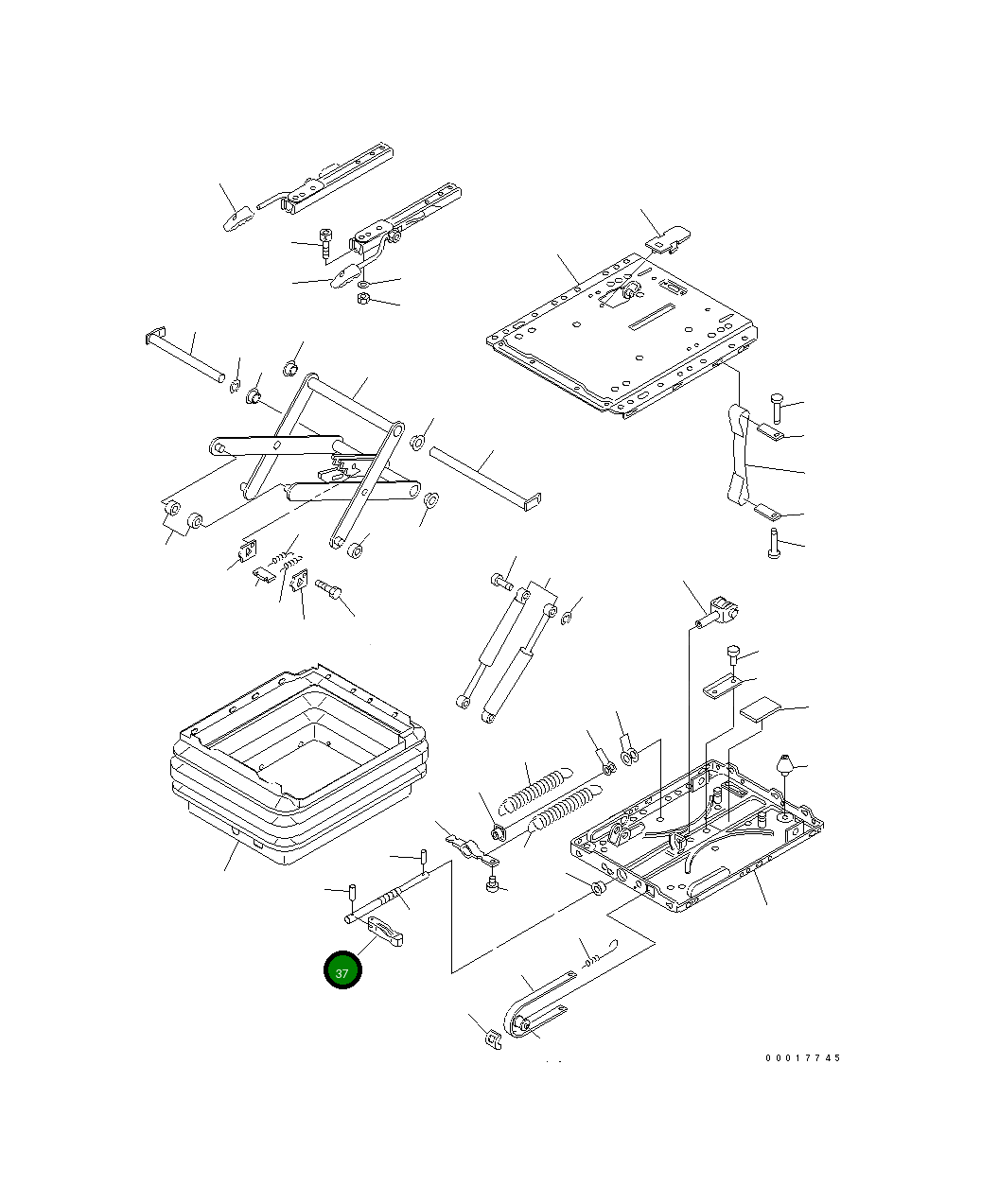 Вилка 20K-57-32580 Komatsu