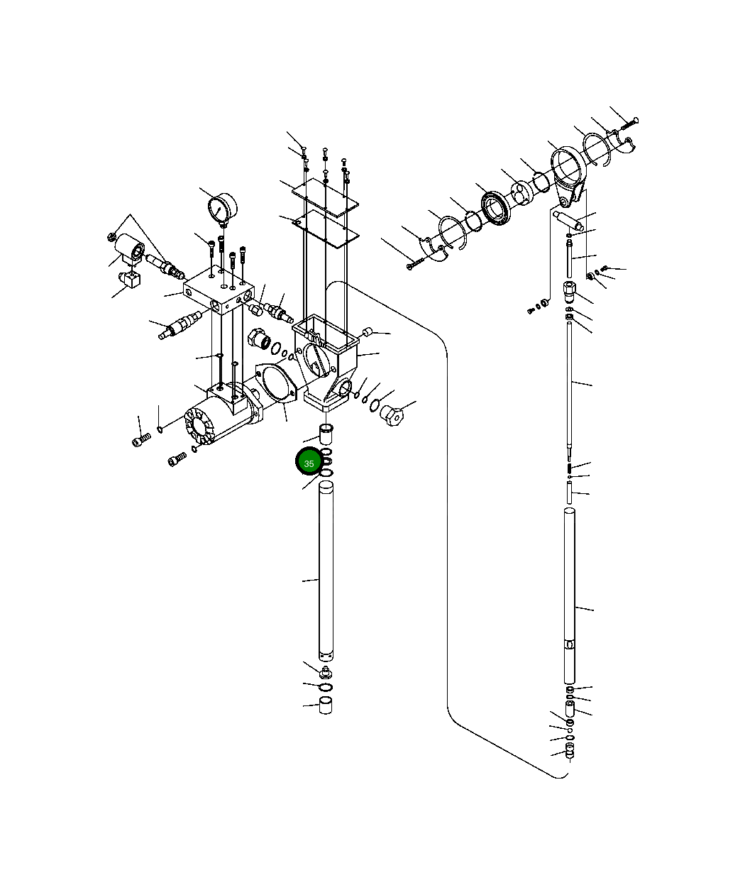 Бронзовый подшипник BF 5 503 Komatsu