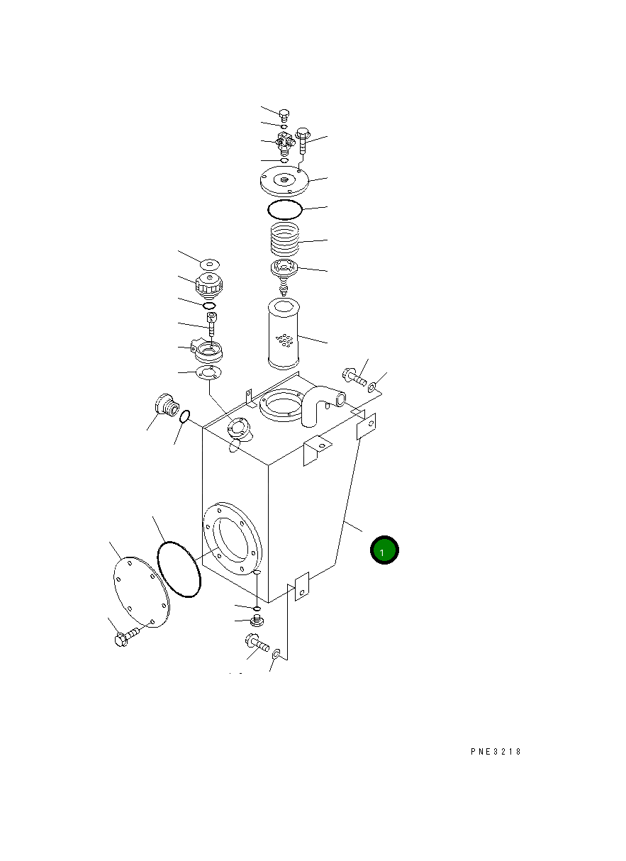 Бак 417-60-25110 Komatsu