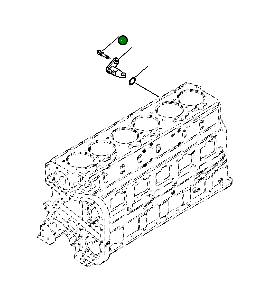 Болт (3/8 - 16x3/4 INCH) 1307 402 H1 Komatsu