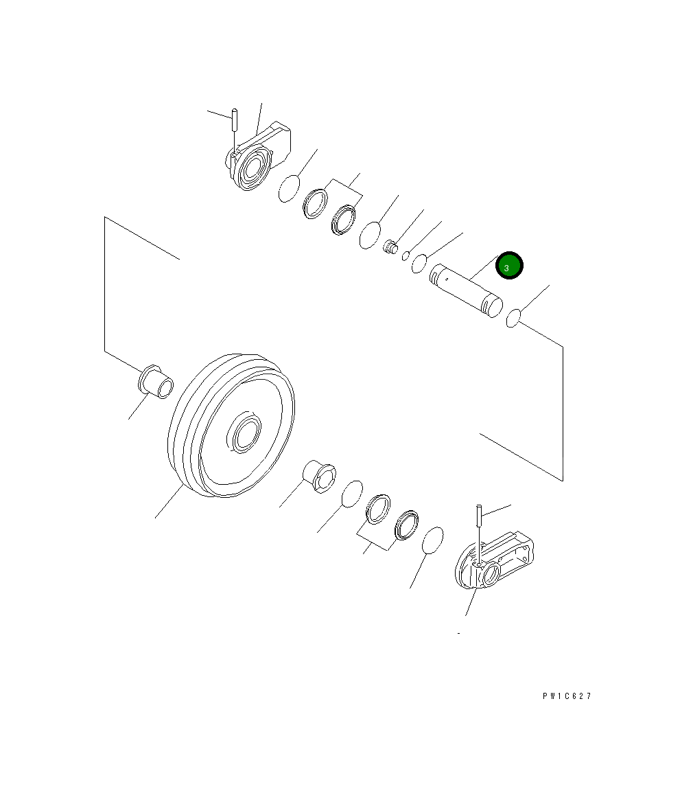 Вал 207-30-68220 Komatsu
