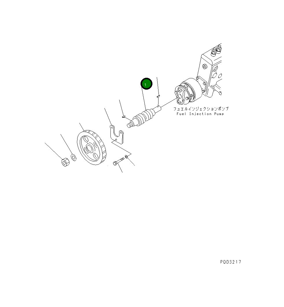 Вал 6210-72-3131 Komatsu