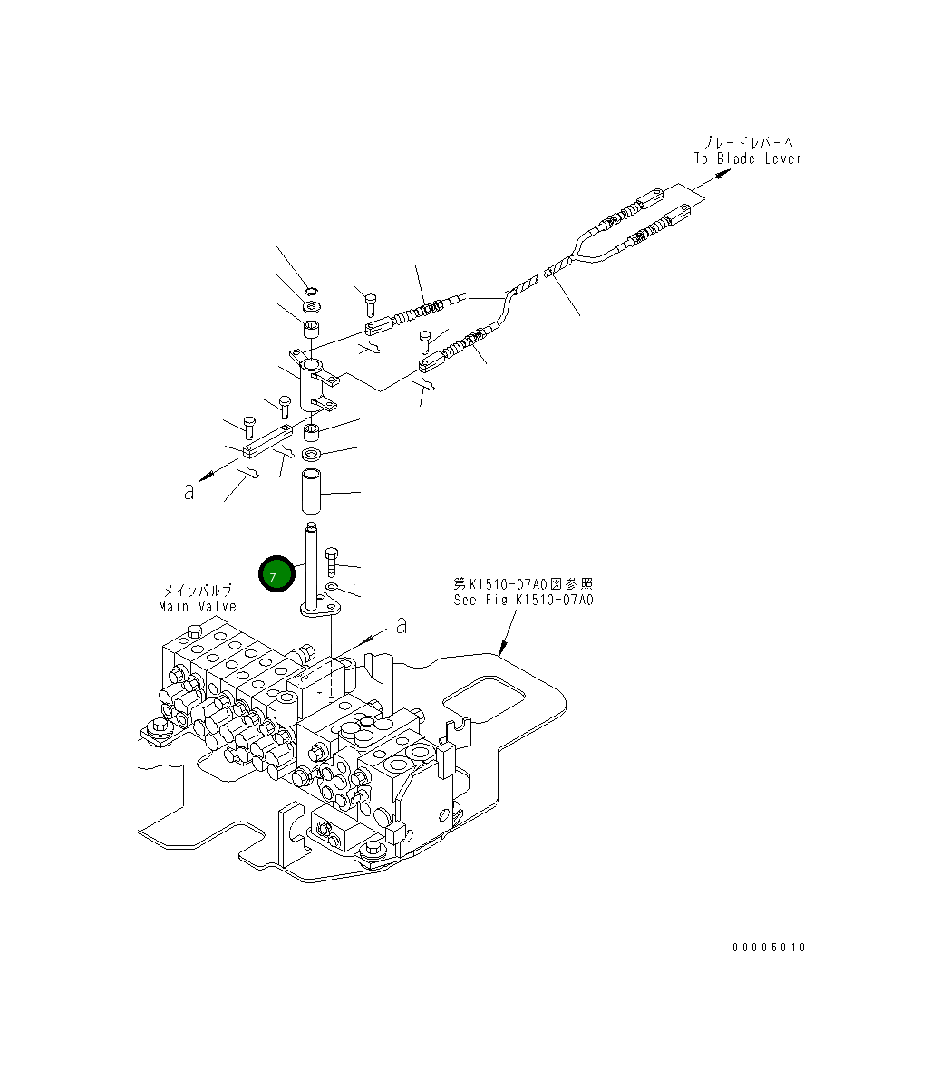 Вал 22F-43-11150 Komatsu