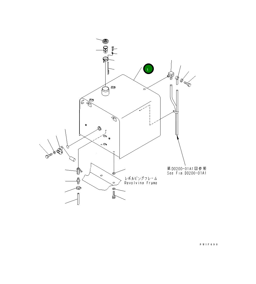 Бак 208-04-61113 Komatsu