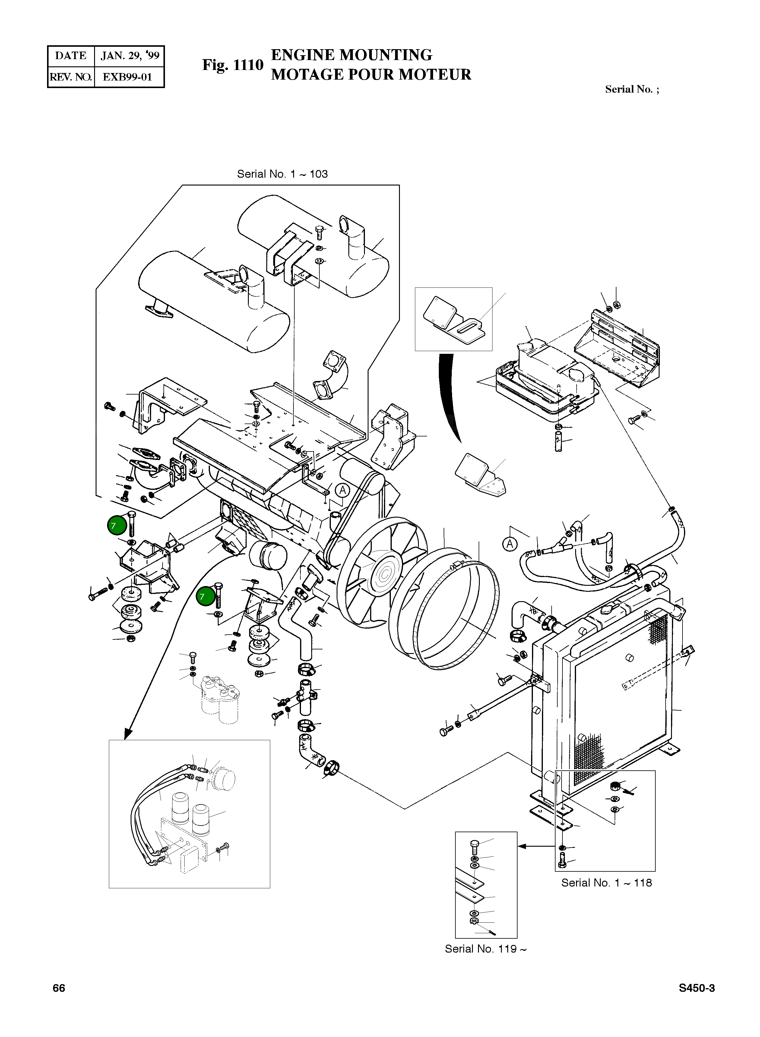 Болт M24X3X140 S0576061 Komatsu