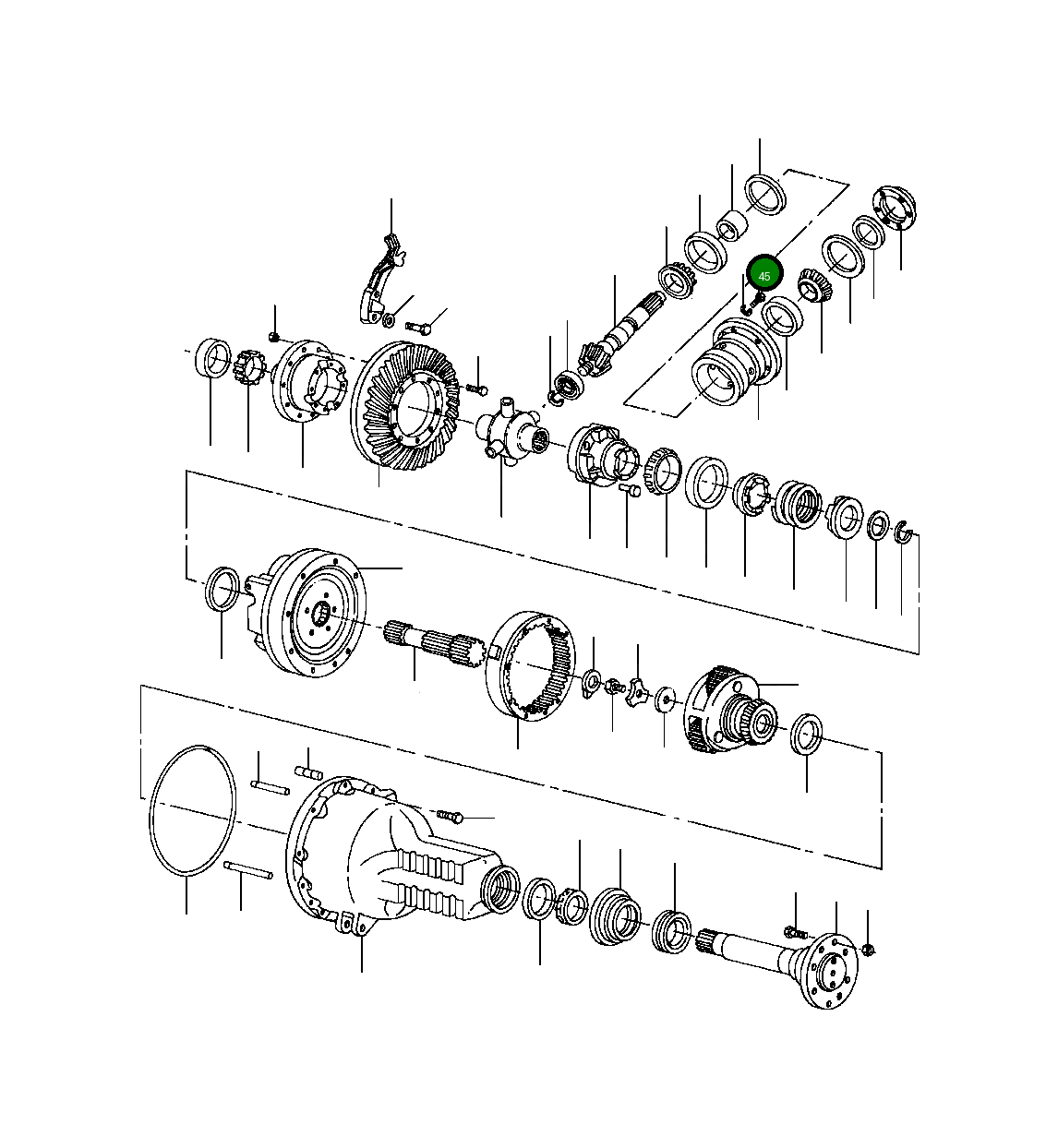 Болт - 9/16-12 X 1 1431 043 H1 Komatsu