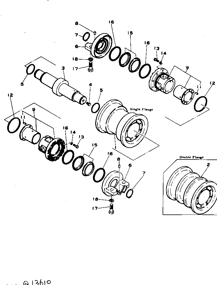 Вал 196-30-16130 Komatsu