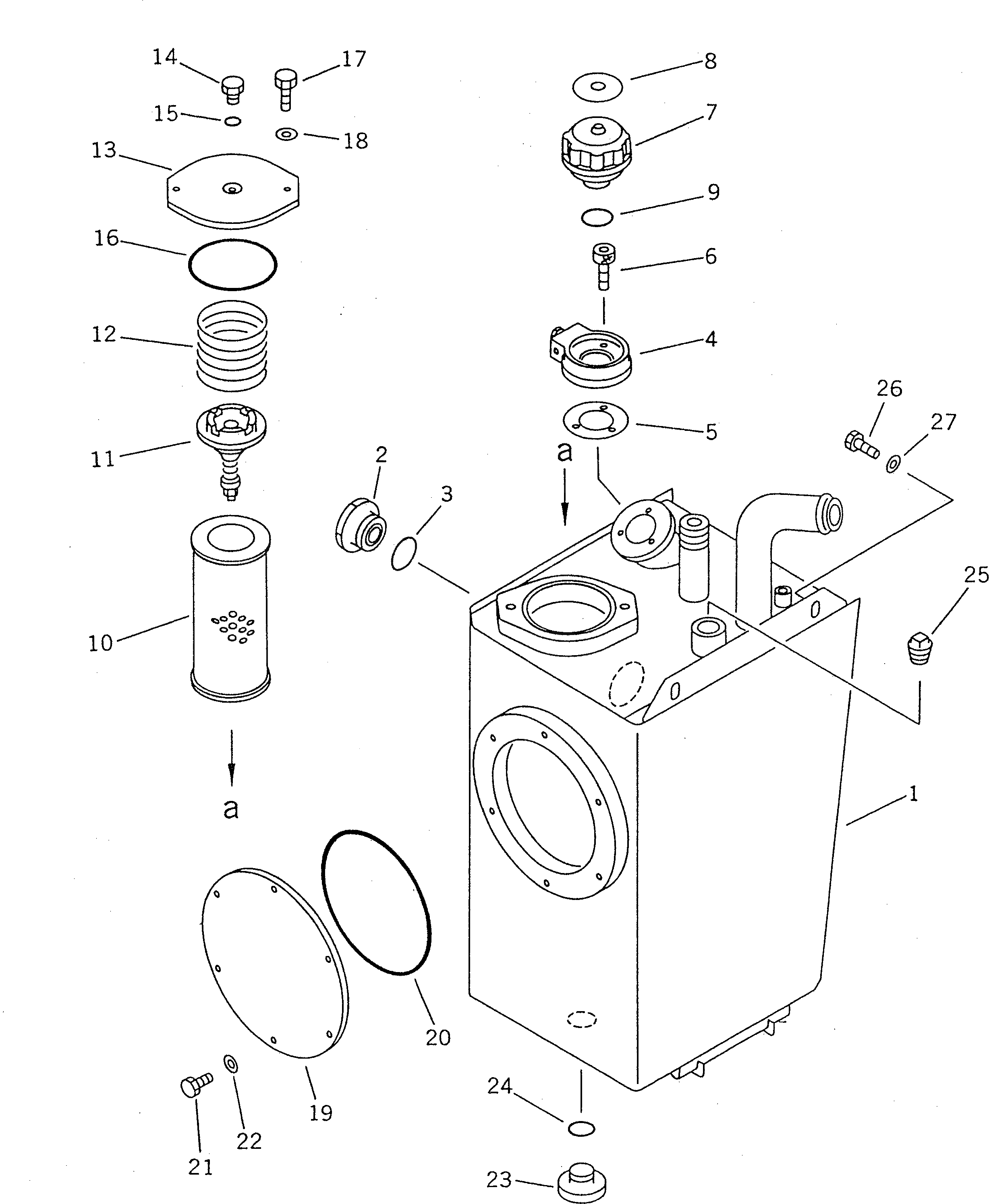 Бак 417-60-15118 Komatsu